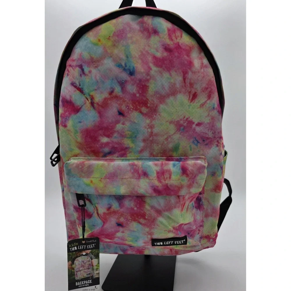 Two Left Feet Backpack‎ Tiedye  Kids New w/ Tags. Tag torn off side of bag #0187